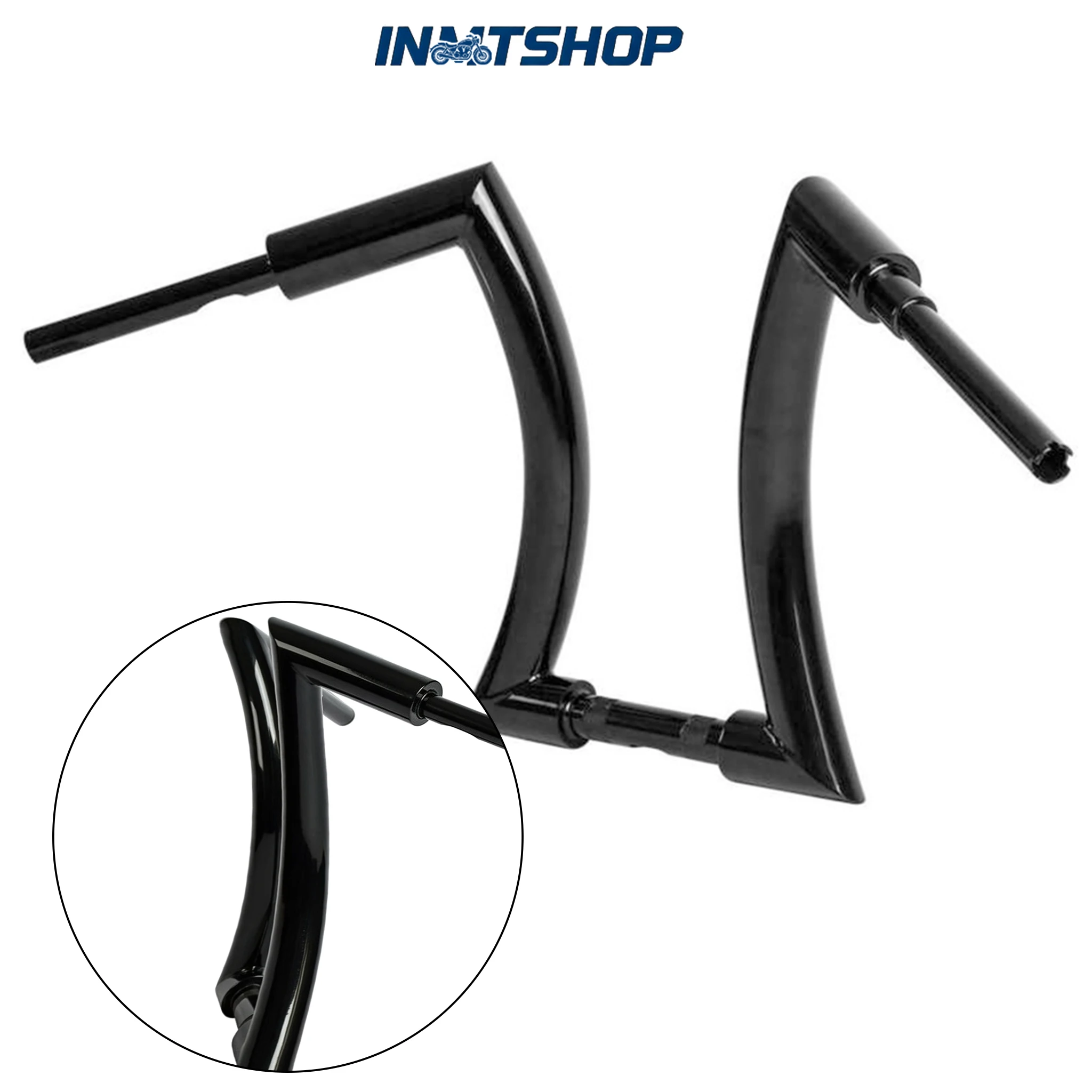 INMT  12" 14" 16" Inch Height Harley Handlebars for Harley Dyna ,Sportster and Softail High-quality Front Motorcycle Handlebars