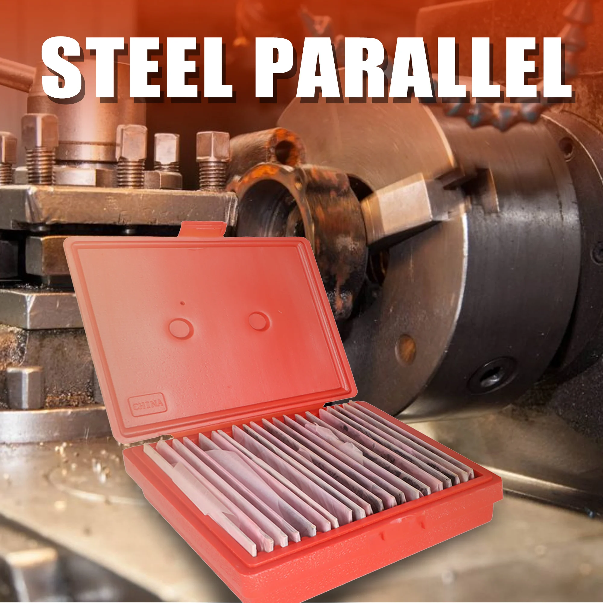 Machinist Tool Set of 40 Steel Blocks, Precision Parallel Set for Lathe and Milling Work