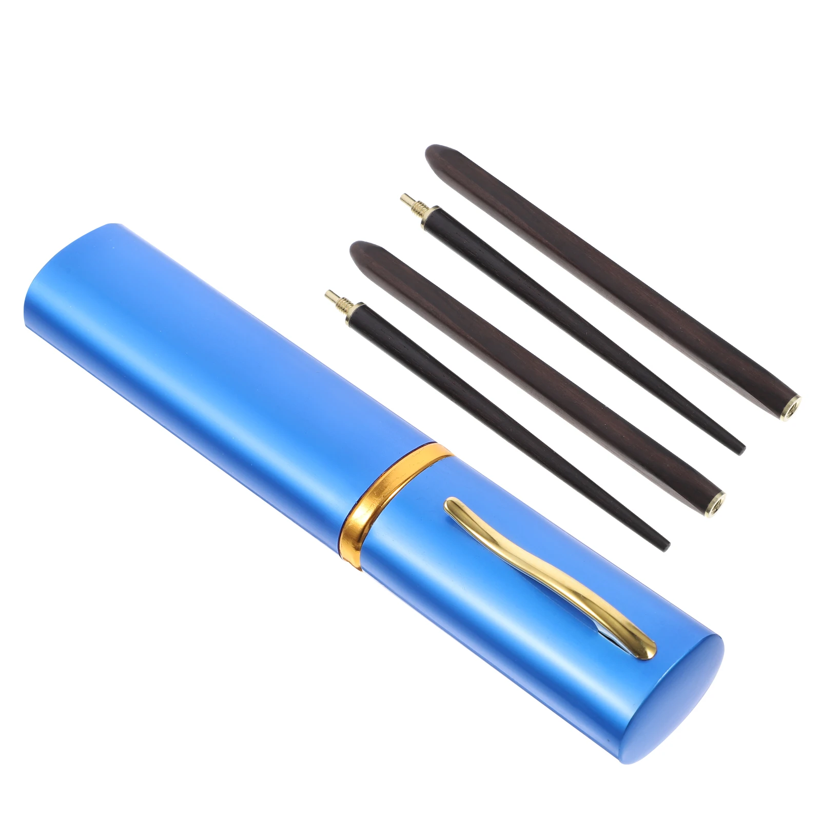 

Premium Portable Ebony Foldable Chopsticks Travel Lightweight Aluminum Case Natural Wood No Paint No Wax Smooth