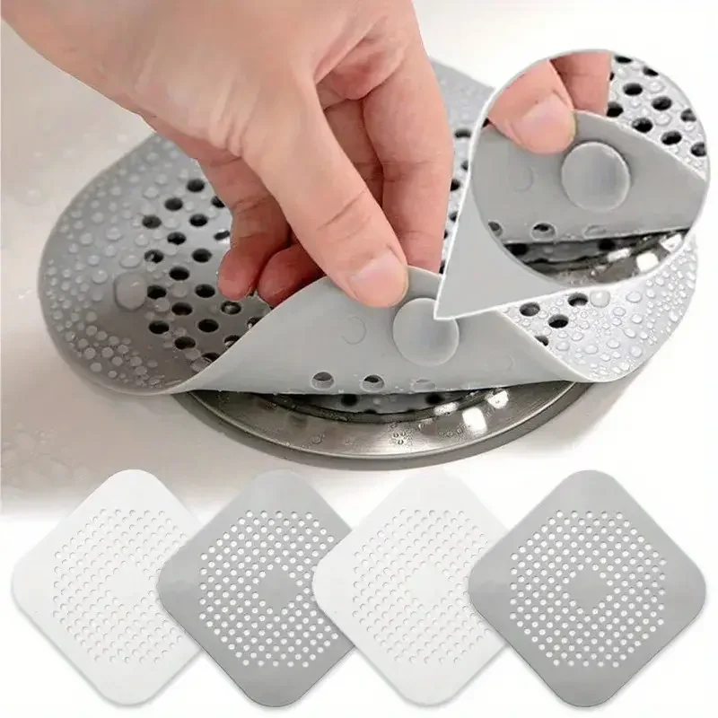 Hair Filter Sink Anti-Blocking Strainer Bathtub Shower Floor Drain Stopper Silicone Kitchen Deodorant Plug Bathroom Accessories