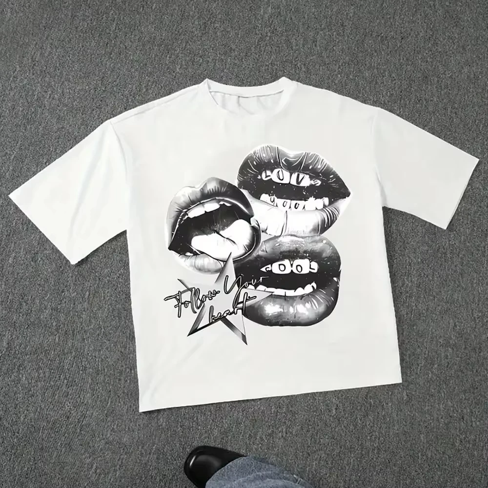 Harajuku Letter Graphic T Shirts Y2k Men Women High Street Oversized Y2k T Shirt Pro Choice Vintage Top Tee Female Male Clothing