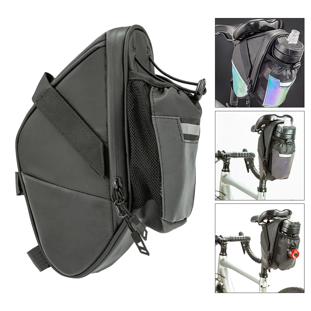 Bicycle Seat Bag Perfectly Crafted for Cyclists Water Resistant Material Provides Protection from the Elements