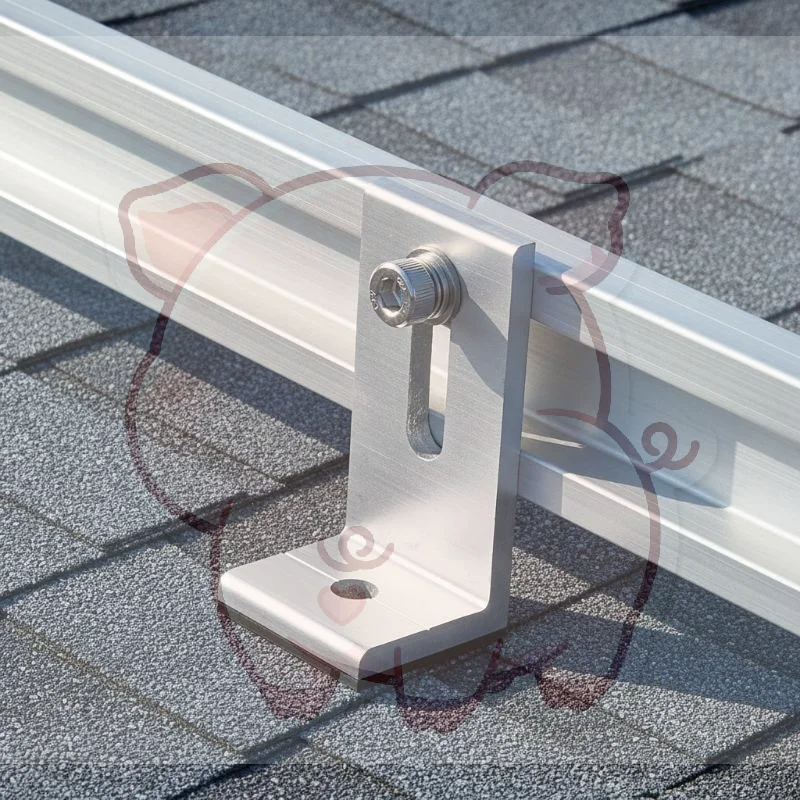 Rustproof Aluminum L Bracket for Solar Panel Mounting Easy Install for RV Boat Off Roof Solar Power System