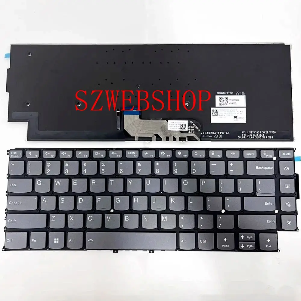 

Новый ноутбук для Lenovo Yoga 9 14IAP7 14IRP8 Yoga 9i 14IAP7 14IRP8, клавиатура США с подсветкой, черная