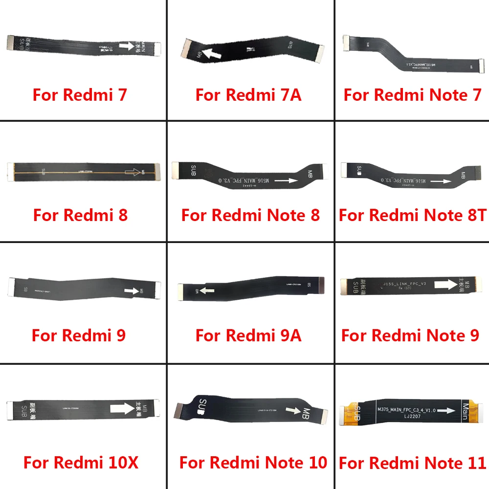 New Main Motherboard Flex Cable For Redmi 7A 8A 9A 9C 10 11S For Xiaomi Redmi Note 7 8 9 10 11S 4G 5G