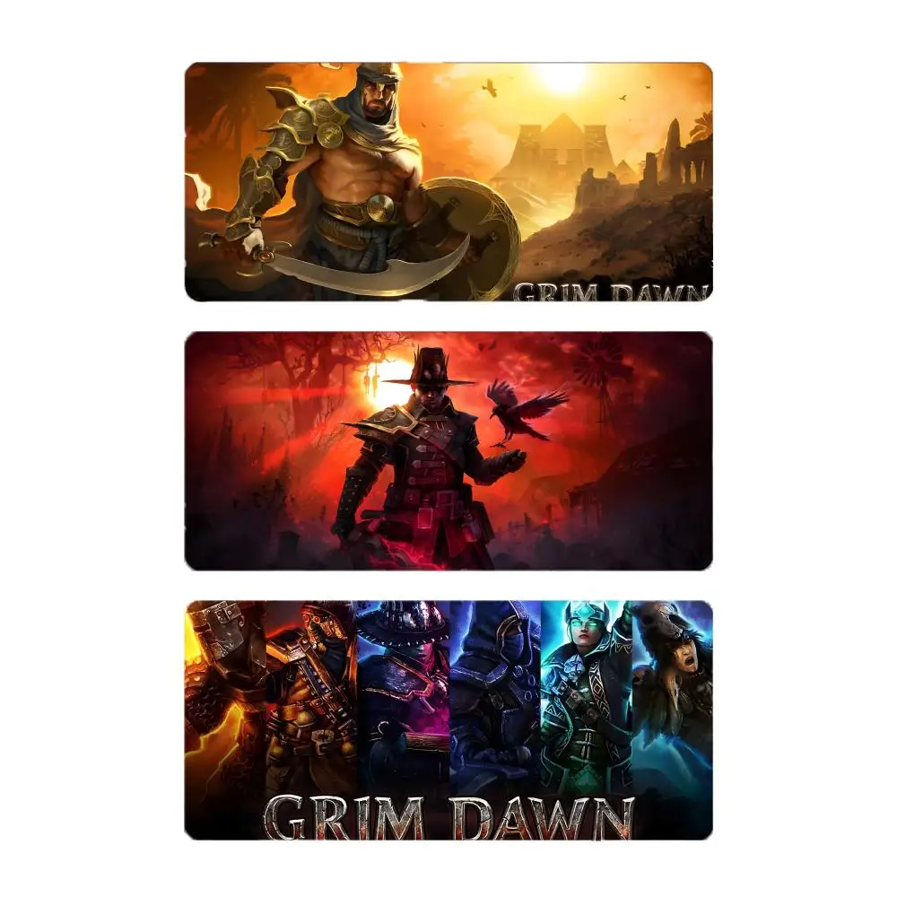 Dark Action Game G-Grim Dawn Mouse Pad Large Gaming Mousepad with Stitched Edges Thickened Desk Mat PC