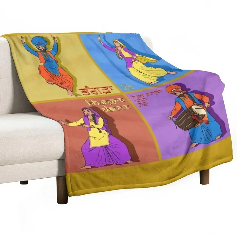 

Bhangra dance Throw Blanket manga valentine gift ideas Blankets