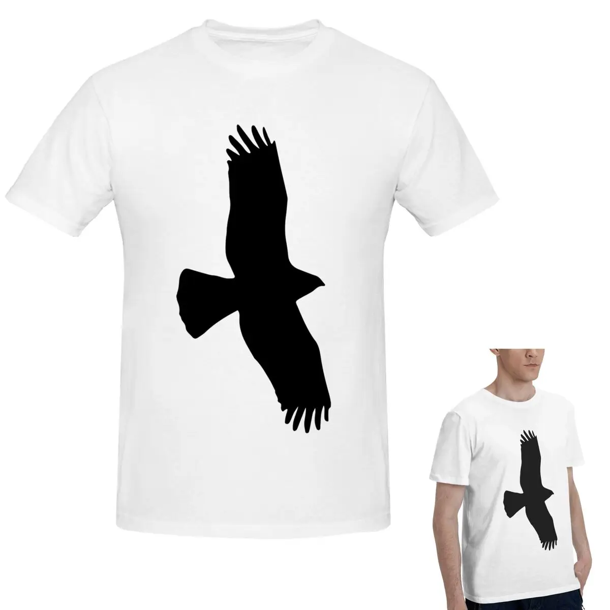 

100% хлопок Eagle Soaring With Wings Spread Wide 1. Серия футболок мужская забавная футболка большого размера мужские рубашки с круглым вырезом топы S-6XL