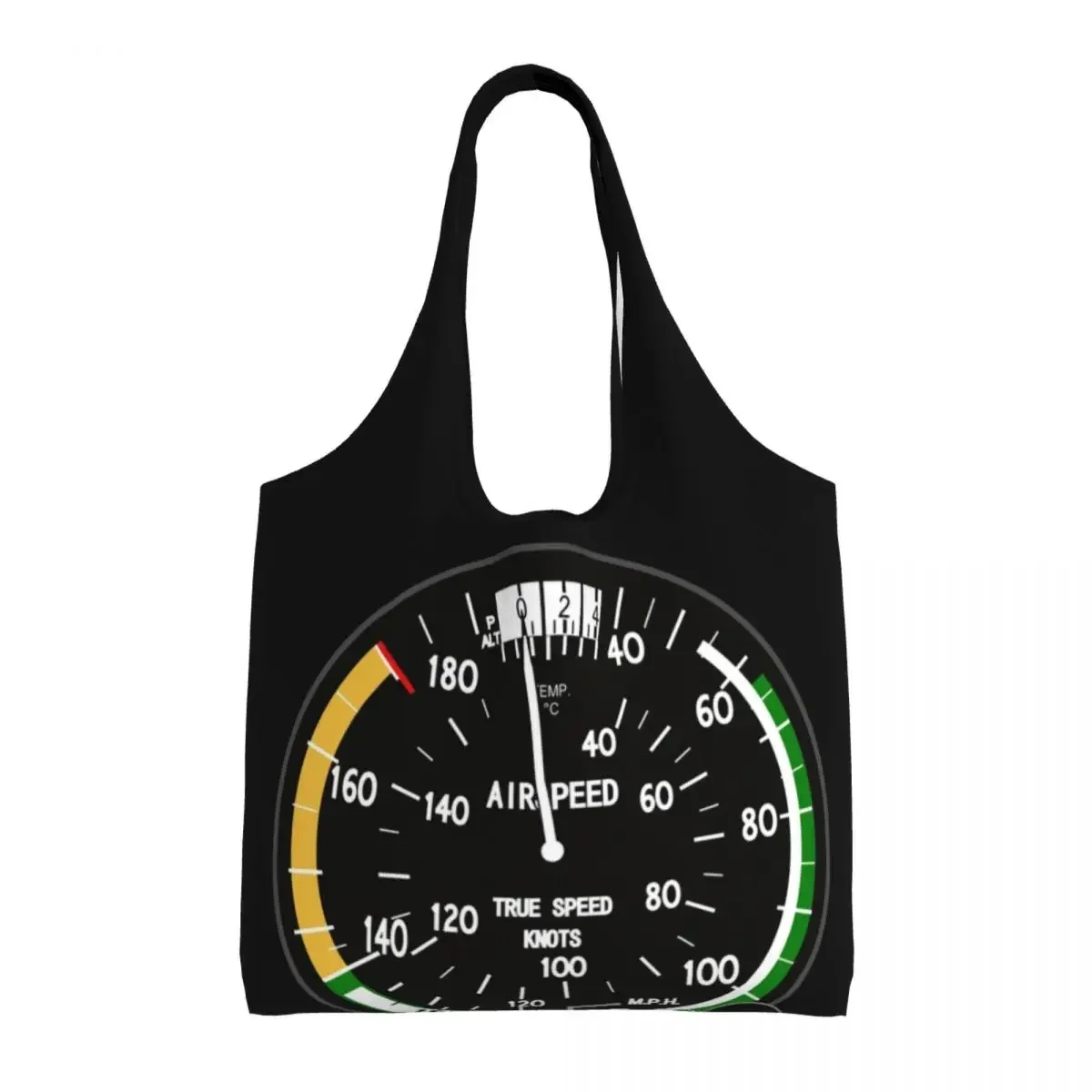 

Aviation Instruments Shopping Canvas Bags Women Large Capacity Groceries Airplane Pilot Aviator Gift Tote Shopper Bags Handbags