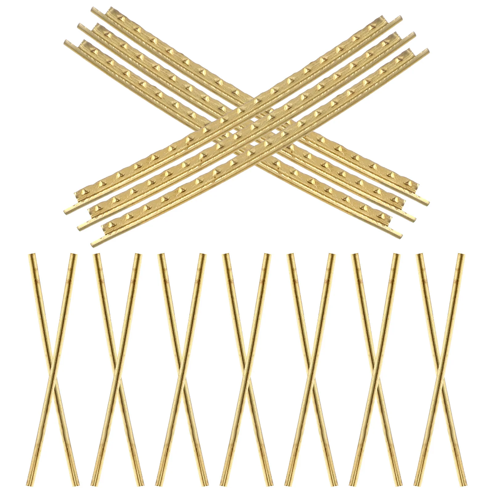 

20Pcs Guitar Fret Wire Brass Acoustic Classical Electric Guitar Parts Fretboard Frets Clear Sound Replacement Fretboard Frets