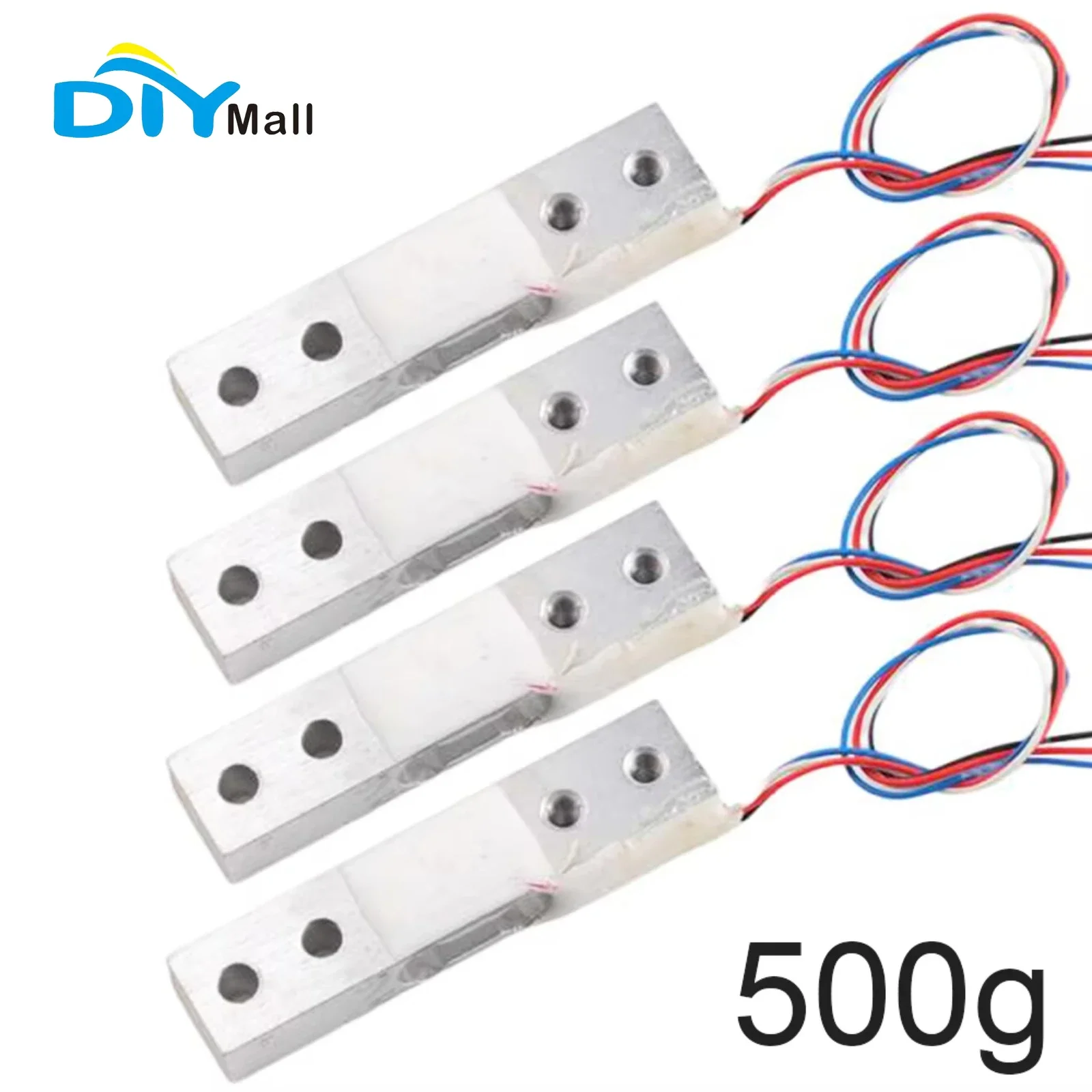 주방 저울용 4PCS 500g 알루미늄 합금 계량 센서 로드셀 고정밀