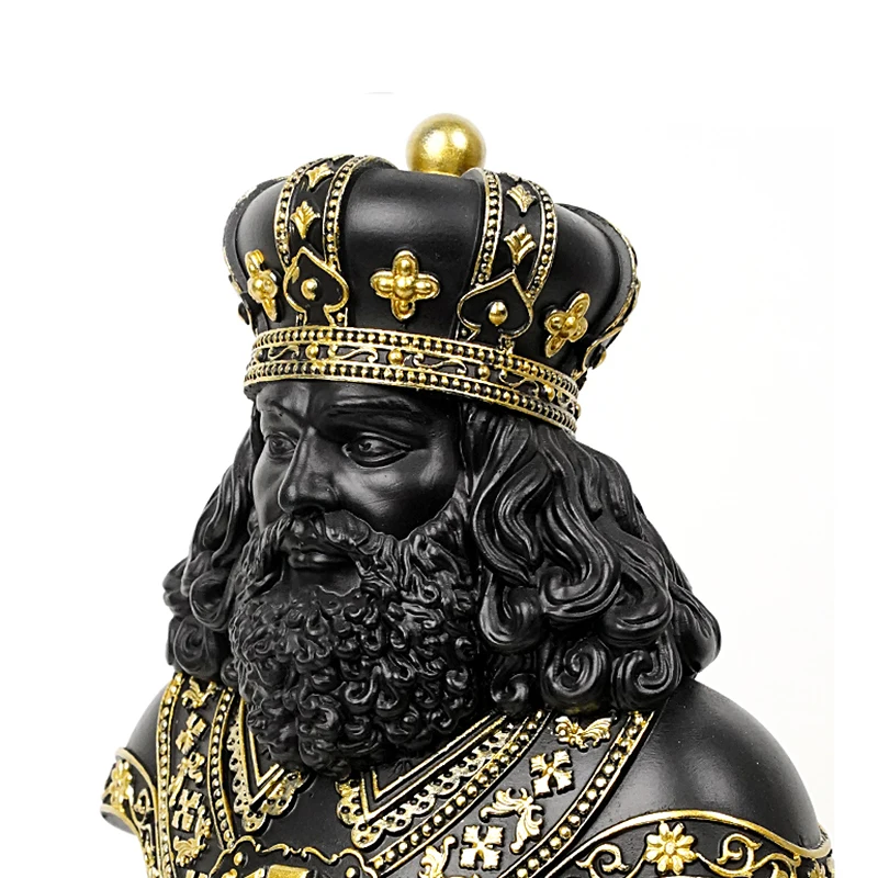 تماثل صمغي ديكور المنزل النحت الزخرفية الحديثة وأرقام غرفة المعيشة الديكور مكتب طاولة مكتبية الملك الشطرنج دروبشيبينغ #5