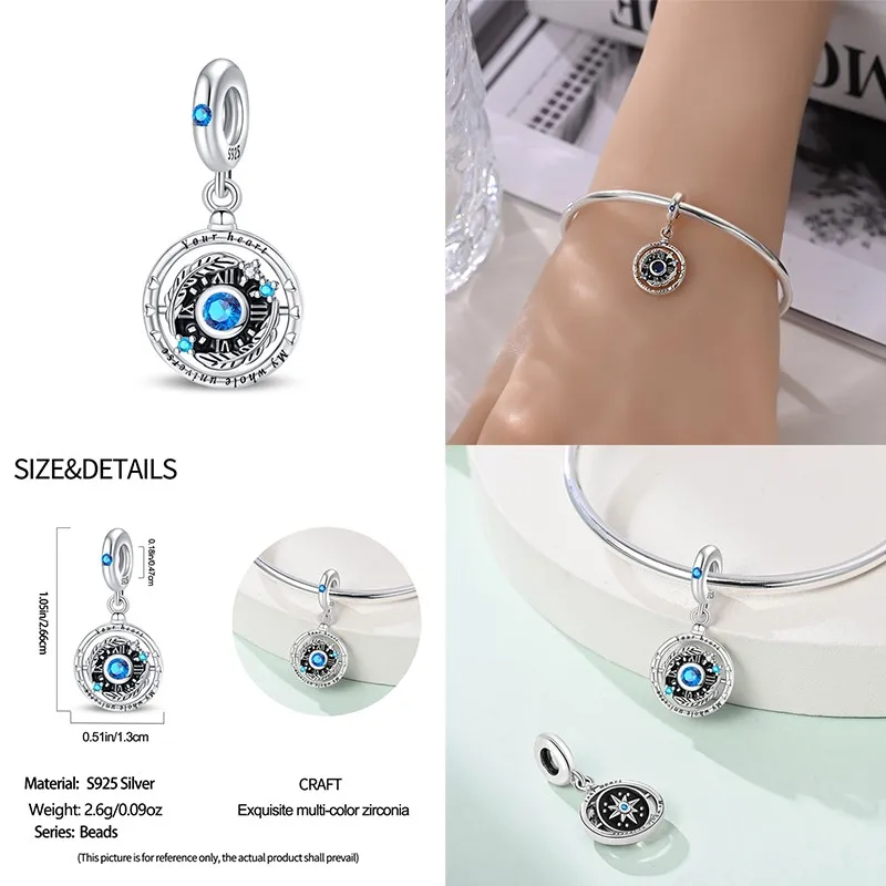 Fit Charms For Pandora Original Bracelets Green Spirit Snake Graduation Bear 100% 925 Silver Jewelry Making For Women Gift - view 5