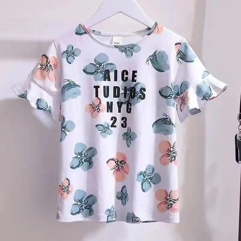 

T-shirt Child Girls Clothes T-shirts Children's Clothing Kids T Shirt Baby Girl Cartoon Tshirts Toddler Girl Tops Tees 6 4 Years