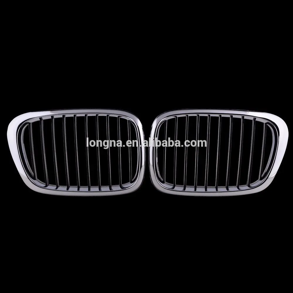 For BMW E39 525 528 530 535 M5 1999-2003 Chrome Electroplated Frame Front Kidney Grille Grilles