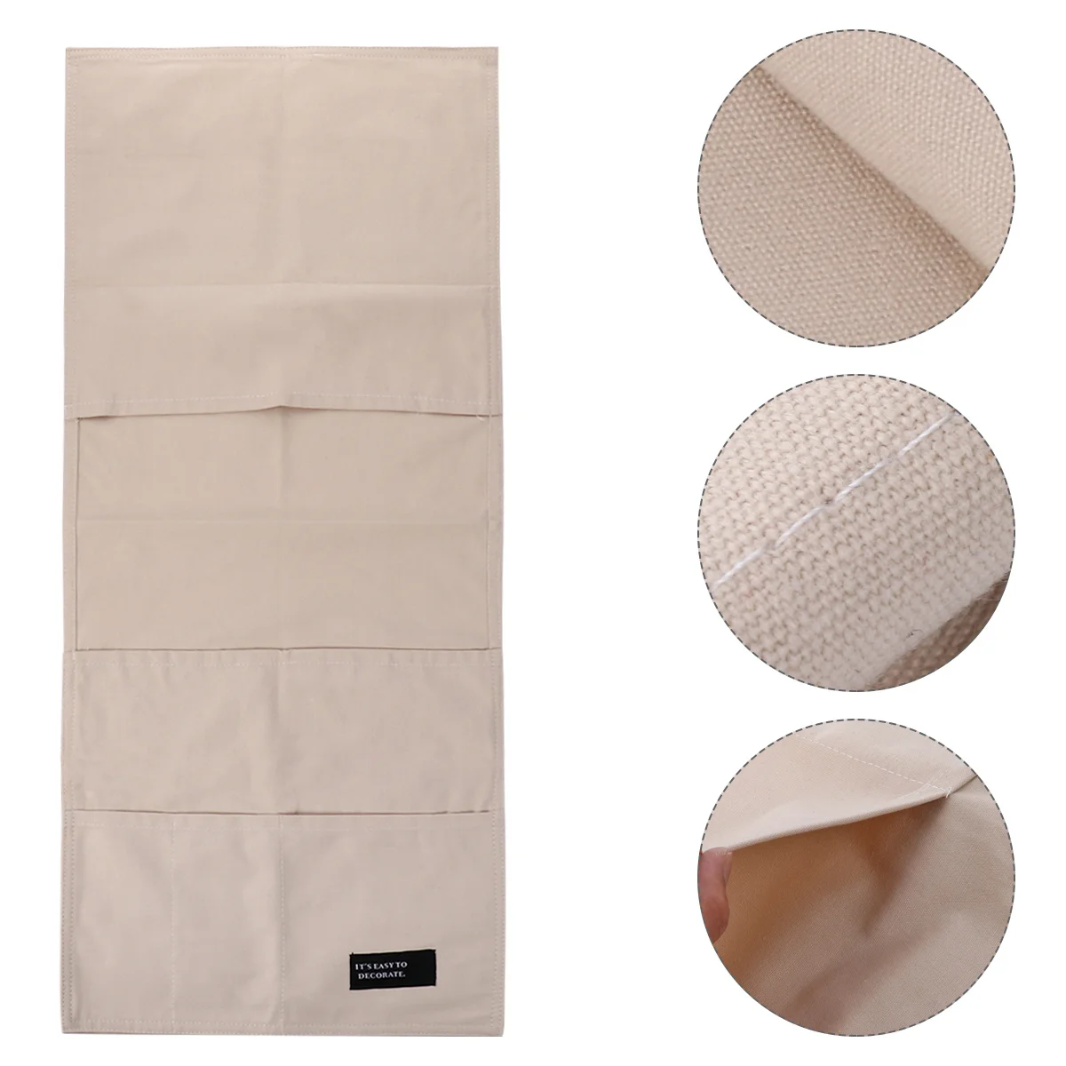 

Sofa Armrest Organizer Bag Cotton Fabric Remote Control Storage Hanging Sundry Pouch Side Pocket Multifunctional Sofa Organizer