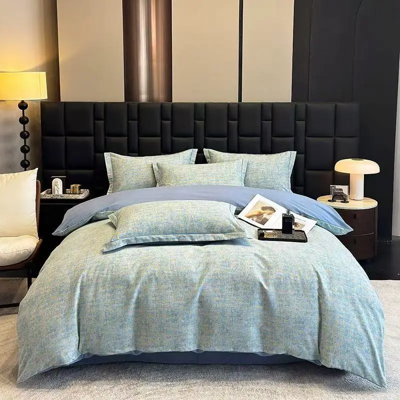 Pure Cotton Jacquard Thickened Bedding Set Single And Double Bed-linens Pillowcase Duvet Cover Twin Queen King Size Quilt Cover