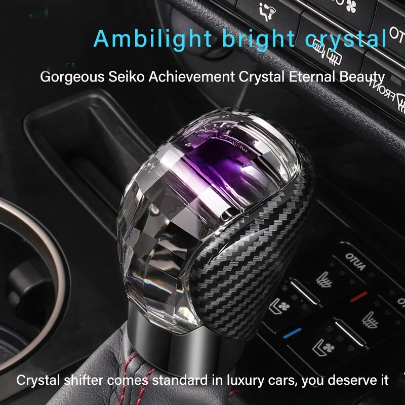 Crystal Gear Shift Knob Charging  Model for Lexus ES IS NX RX Car Accessories Nx200t Automatic Luminous Gearbox Gear Handle