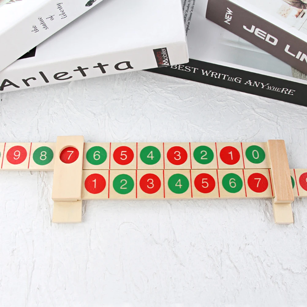 

Math Teaching Aids Early Education Numbers Matching Ruler Geometry Calculation Bamboo
