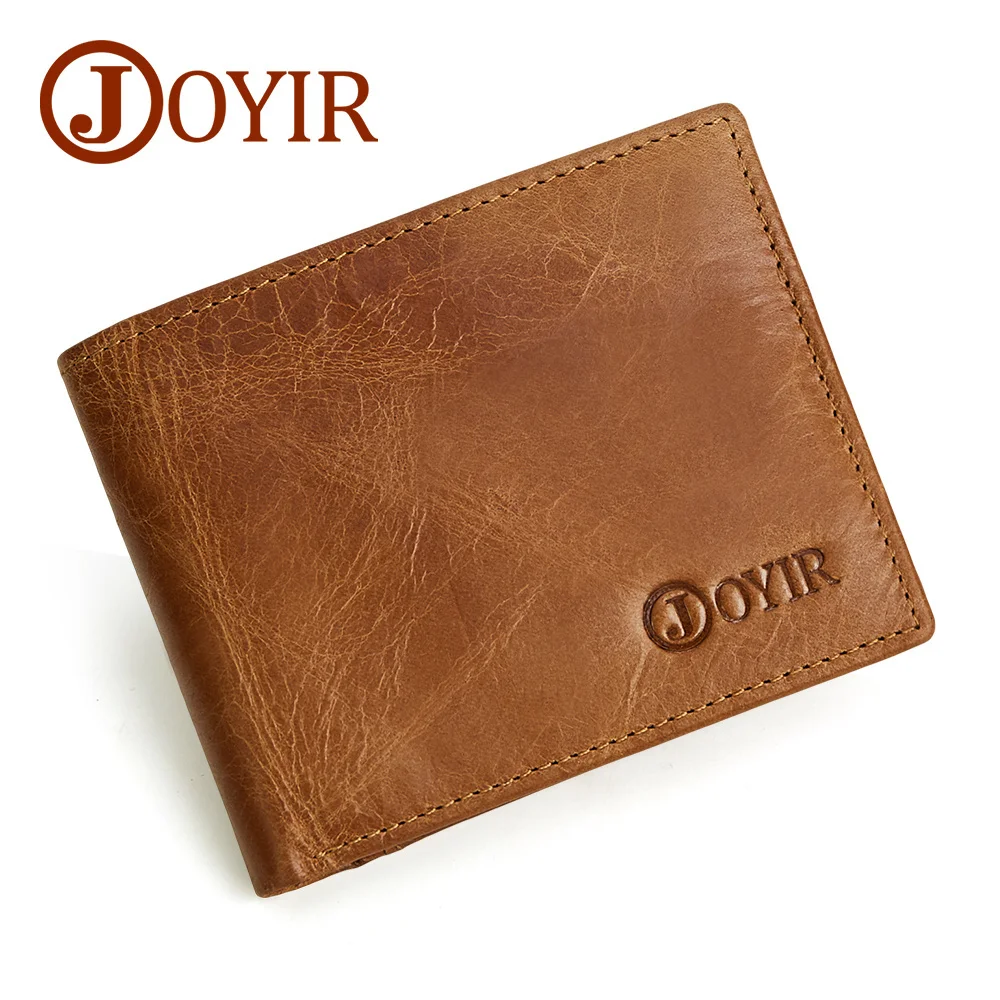 

Genuine Leather RFID Wallet Men s Vintage Short Credit Card Holder Solid Carteira Masculina for Male 2054