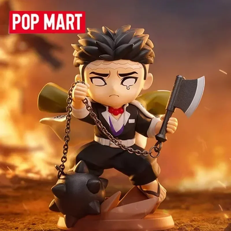 POPMART Demon Slayer Kimetsu No Yaiba Battle Series Caja Sorpresa de Juguetes Figura de Acción Coleccionable Modelo Lindo