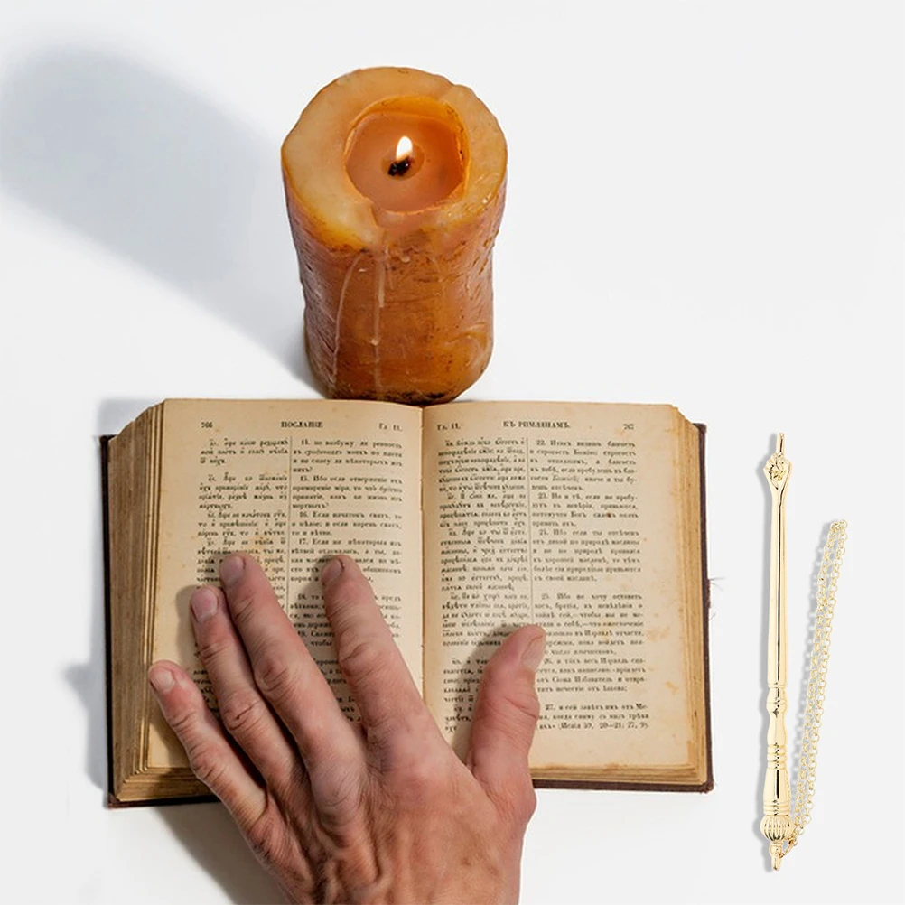 

2pcs Bible Reading Pointer Tool Bookmarks for Men Zinc Alloy Metal Finger Design Precise Positioning Enhanced Efficiency