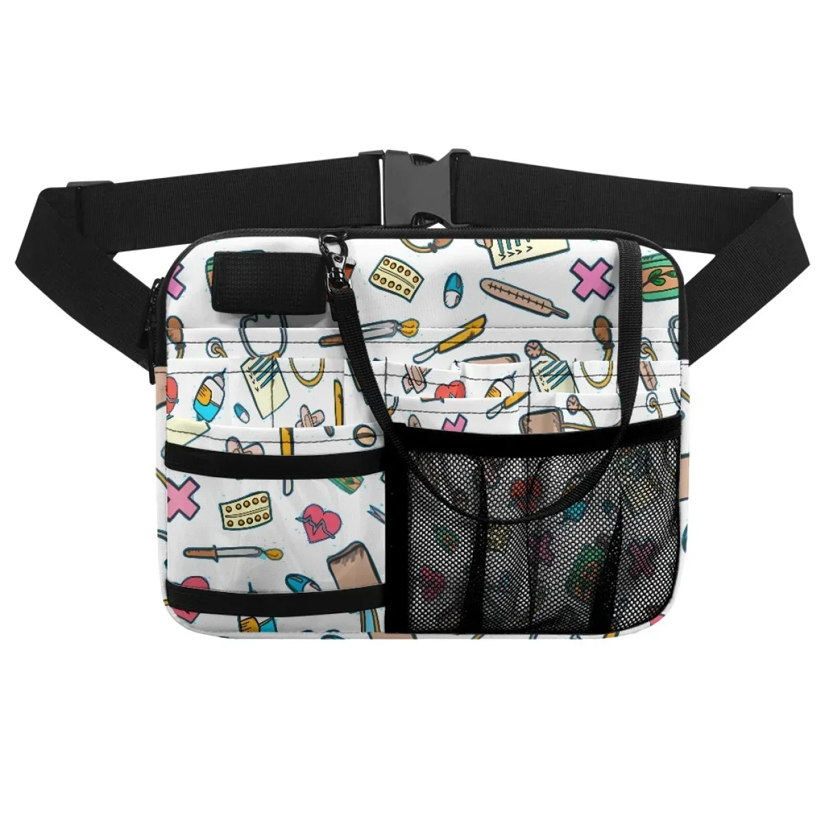 Krankenpflege-Organizer-Tasche Gürteltasche mit Mehreren Fächern Anpassbare Gürteltasche Verstellbare Medizinische Organizer-Tasche für Arzthelfer