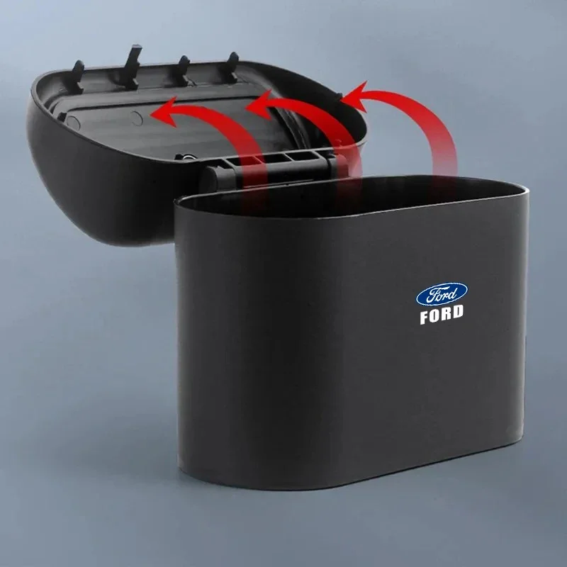 

Portable car trash can, hanging car trash bin For Ford Fiesta Ranger Focus Kuga Mustang MAX Transit Mondeo Esco