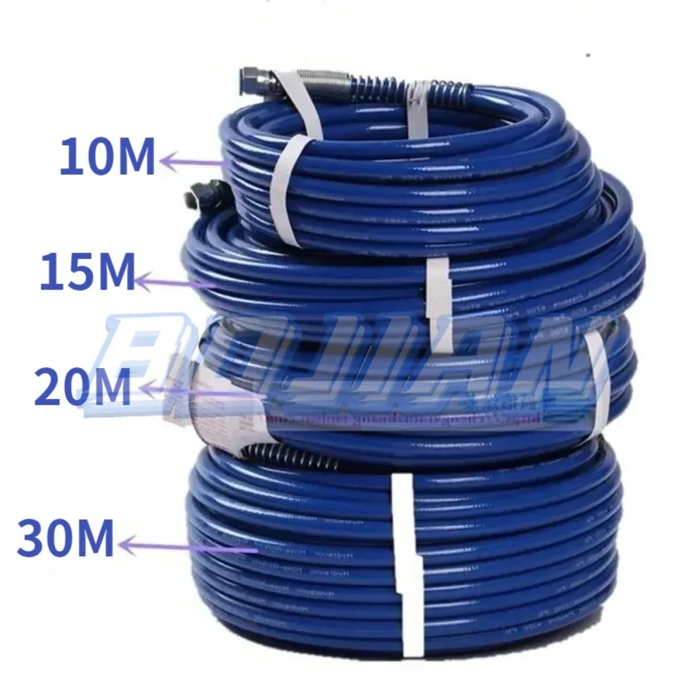 Airless paint sprayer spare part 8M/10m//15m/20m/30M 1/4" High pressure hose BSP 3500Psi paint sprayer hose sprayer