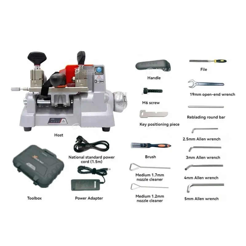 XC-009 Horizontal Key Machine Gear Opening Machine Key Processing Machine with Built-in Battery