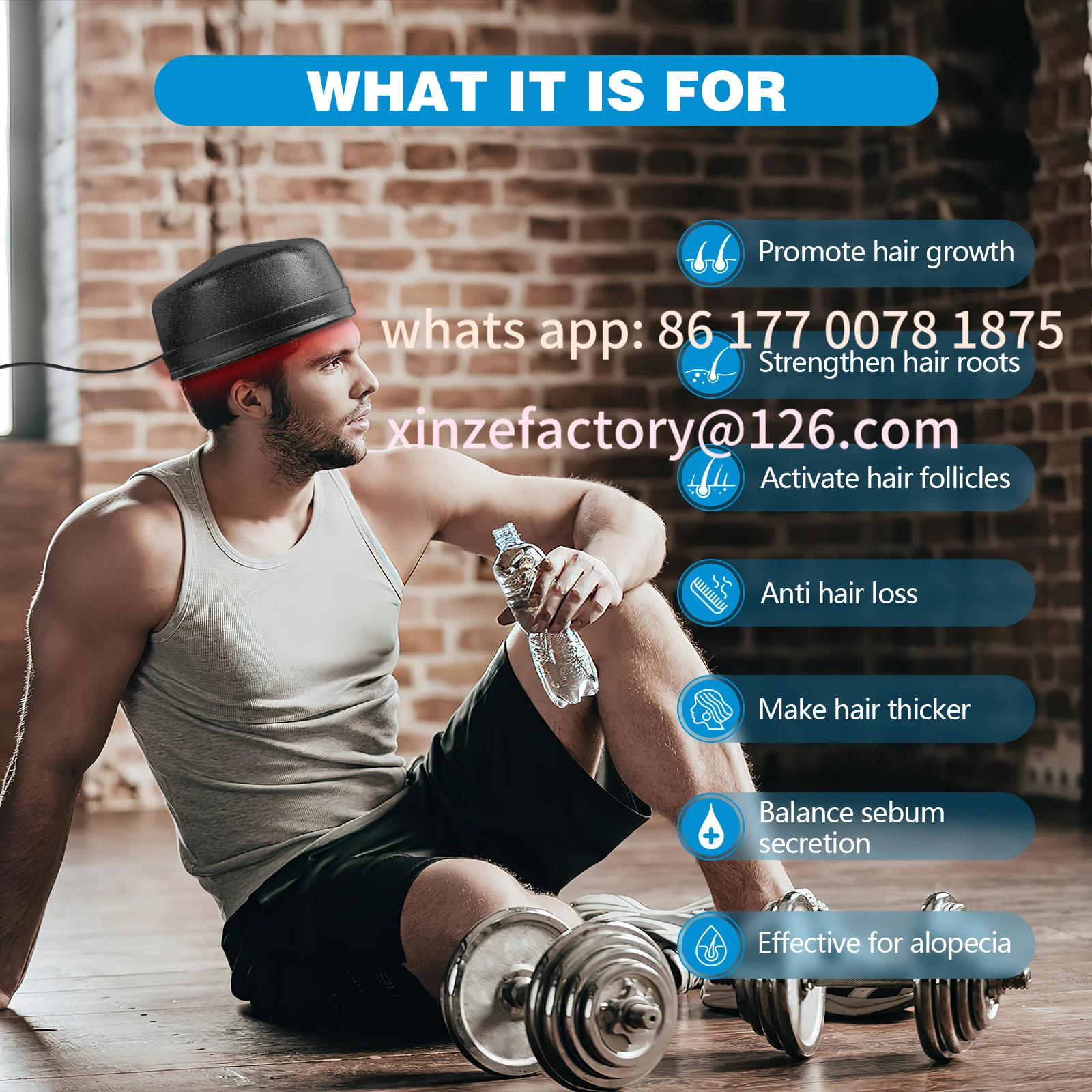 

Настраиваемый светодиодный лазерный колпачок для релаксационной терапии против выпадения волос для роста волос