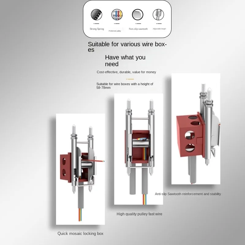 Special tools for threading divine tools electricians, single person auxiliary device, pull wire pulley