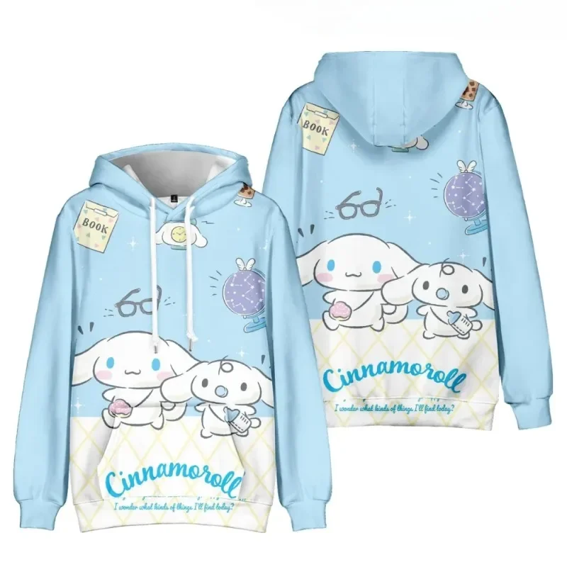 150cm Anime Cinnamoroll Big-eared Dog Cinnamon Dog Element Casual Fashion Hooded Sweatshirt The Best Gift kids clothes girl