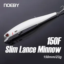 NOEBY Slim Lance Minnow 150mm 23g Fishing Lure Floating Wobblers Artificial Hard Bait for Pike Bass Jerkbait Fishing Lures