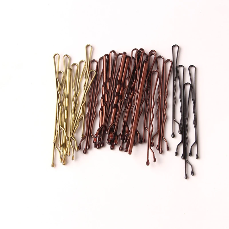 50Pcs/lot wave surface Hair Clip Lady Hair Clips Curly Wavy Grips Hairstyle Hairpins Women Bobby Pins Hair Accessories For Women