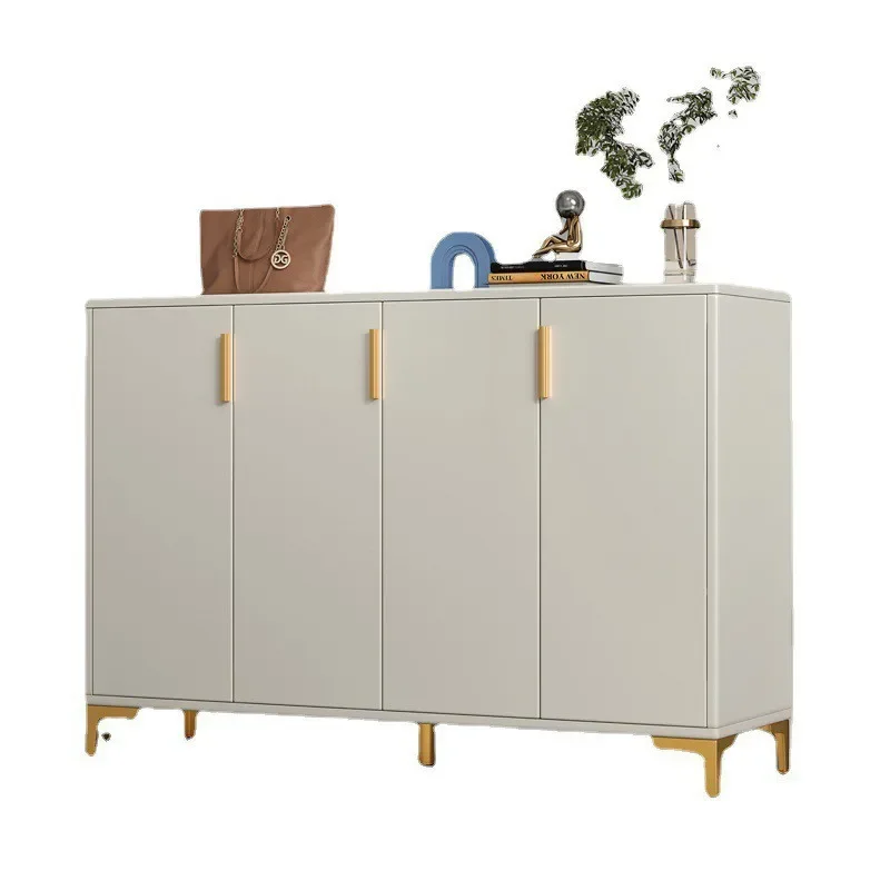 

Italian light luxury shoe cabinet household entrance large capacity foyer entrance balcony locker 2024 new shoe rack