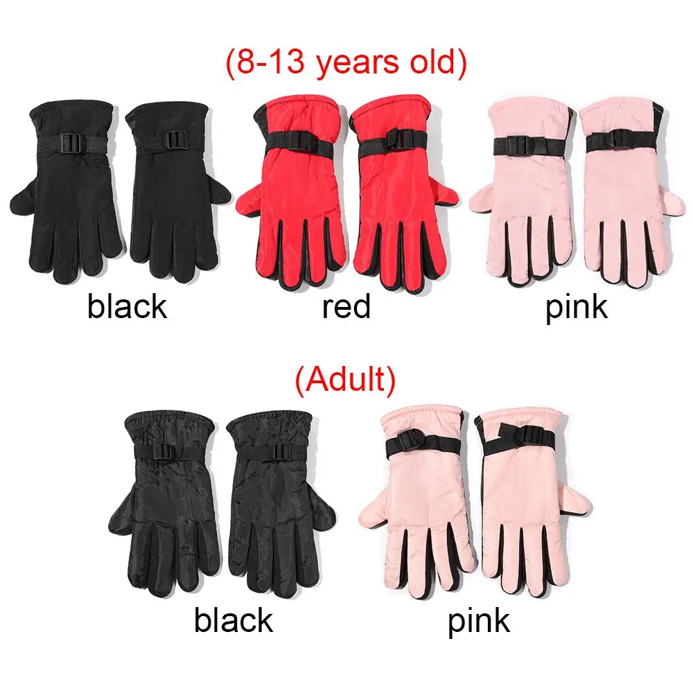 New Fashion Thicken Warm Winter Must Children Kids Long-sleeved Mitten Snow Snowboard Windproof Waterproof Ski Gloves