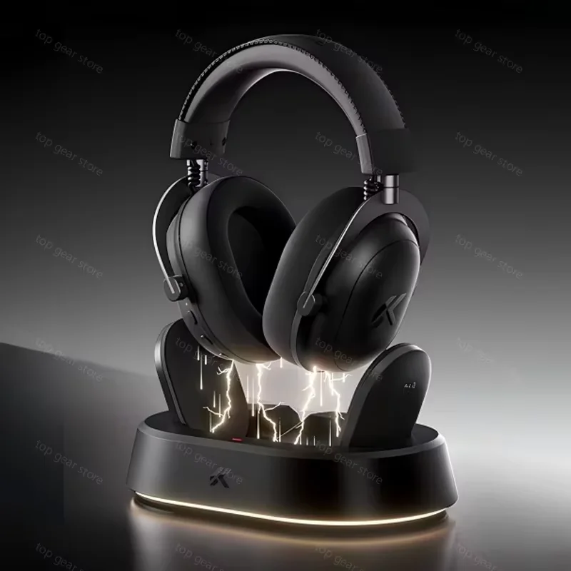 MCHOSE V9 Turbo + Draadloze Gaming Headset 2000mAh Lange Levensduur Batterij met Magnetische RGB Oplaaddock 2.4g Lage Latency Verbinding