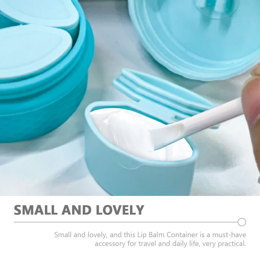 

1Set Silicone Travel Bottle Compact Container Durable Refillable with Spoon for Creams Pills Toiletry Essential