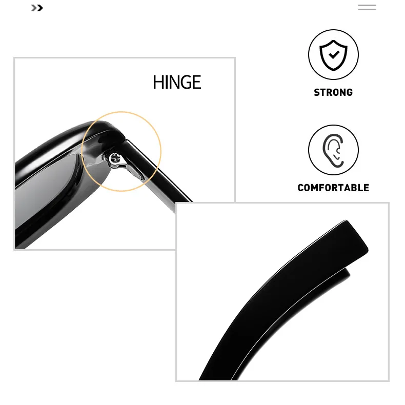 Vintage Quadratische Übergroße Sonnenbrille für Damen Neue Mode Braun Verlaufsgläser Damen Sexy Fahr- und Outdoor-Brillen UV400 – Detail 14