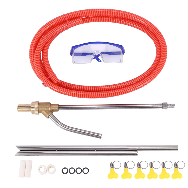 

Pressure Washer Sandblasting Kit, Wet Sandblaster Attachment, 5000 PSI, 1/4 Inch Quick Disconnect 1Set