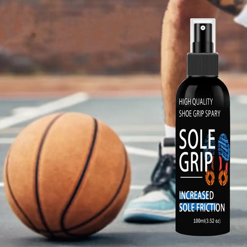 Grip Spray For Basketball Shoes 100ml Sports Basketball Shoe Sole Spray Shoe Sole Protector Basketball Court Grip Enhancer