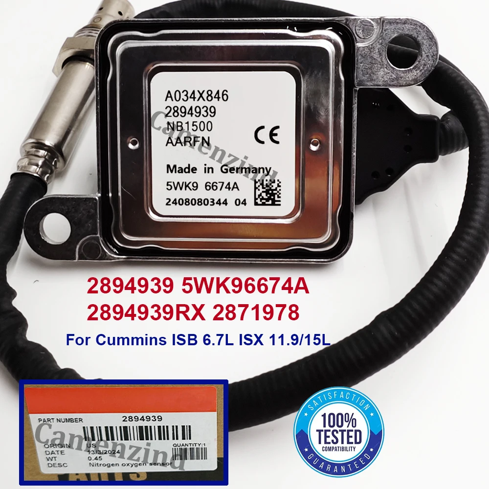 

Высококачественный датчик NOx (датчик оксида азота) 2894939 5WK9 6674A 5WK96674A 2894939RX для Cummins ISB ISX 12V