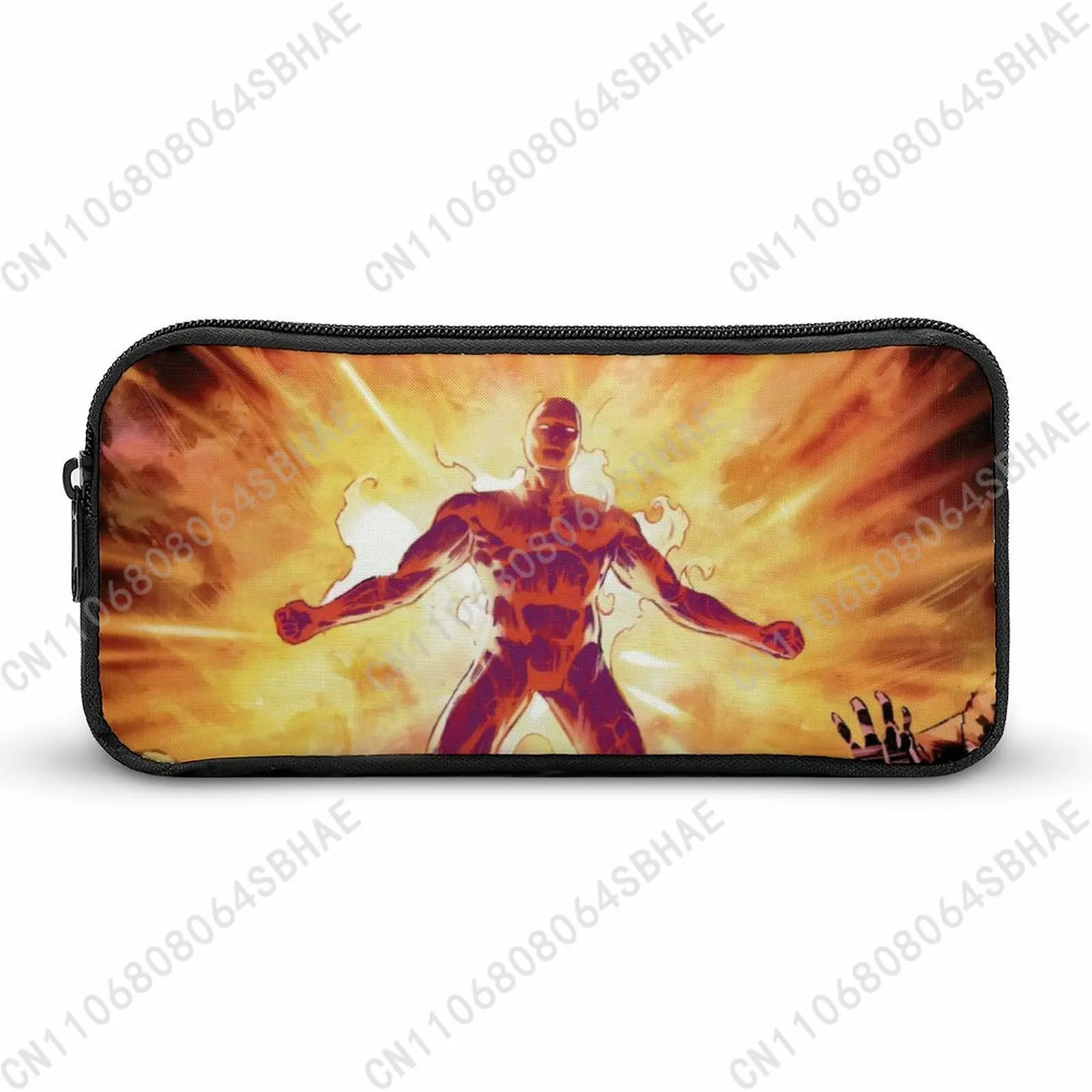 

Marvel Human Torch Pencil Case Teens Custom Pattern Simple Pen Bag School Stationery Pouch Personalized Zipper Bag Cosplay