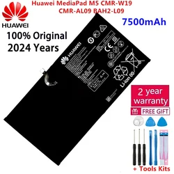 Original Replacement 7500mAh Battery HB299418ECW For Huawei MediaPad M5 CMR-W19 CMR-AL09 BAH2-L09 Genuine Phone Battery+Kits