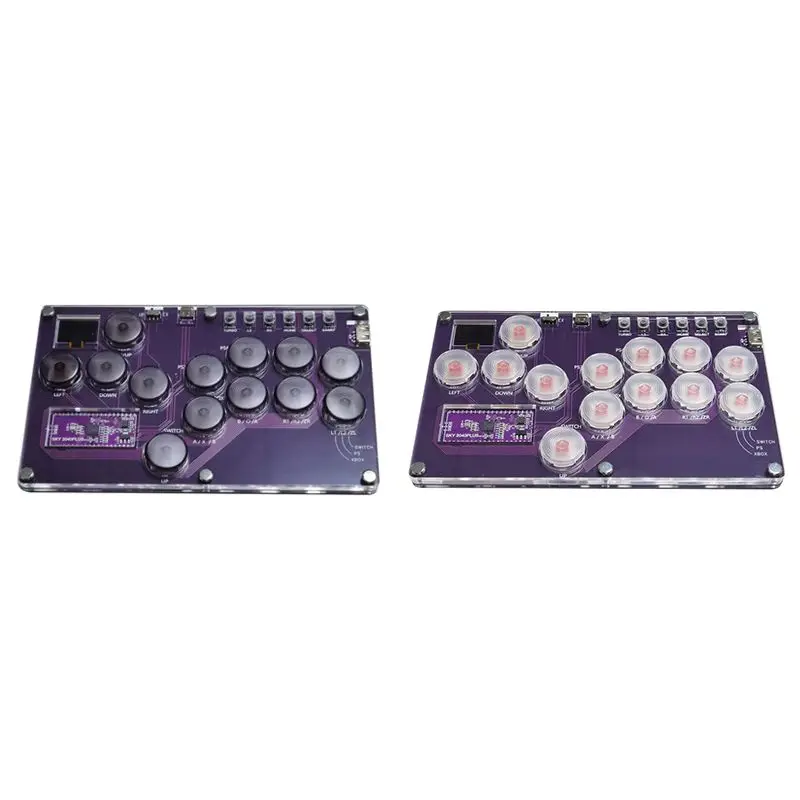 

Fight Stick Arcade Joystick Hot-Swap Encoder Controller Xinput/Dinput Mini Hitbox Console For PC/NS Switch/PS3/PS4, A Durable