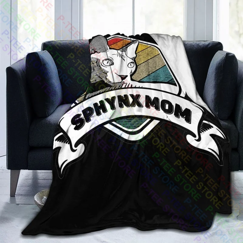 Sphynx Kat Moeder Trotse Haarloze Sfinx Kat Eigenaar Moeders Dag Deken Pluizige Nepbont Nerts Voor Twee Doeleinden