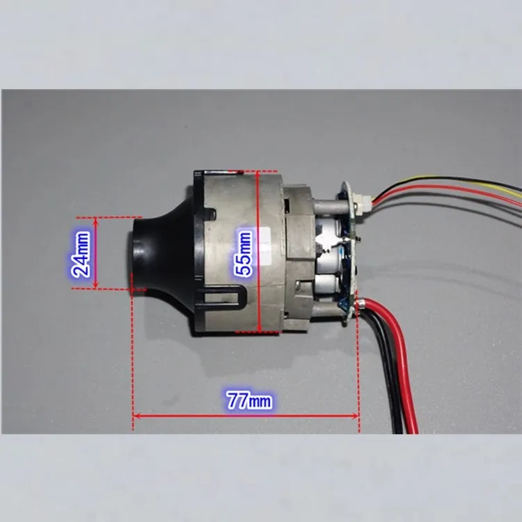 

Stocklot Brand New Japanese NIDEC Brushless Motor High-Power Vacuum Fan 25.2V 250W High-Speed Turbine DIY Model Modification