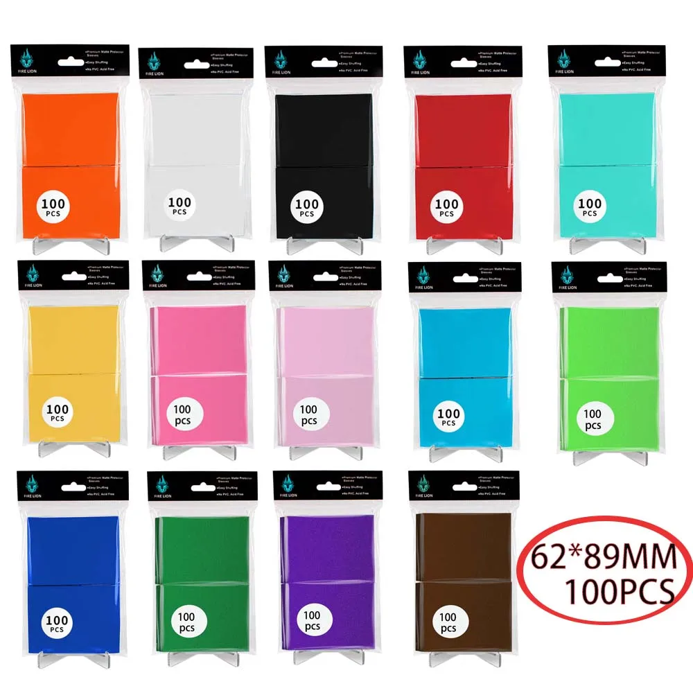 

100PCS 62 x 89MM Ultimate Guard Trading Card Sleeves Japanese Size Sleeves Glossy Finish No PVC & Acid-Free YGO Card