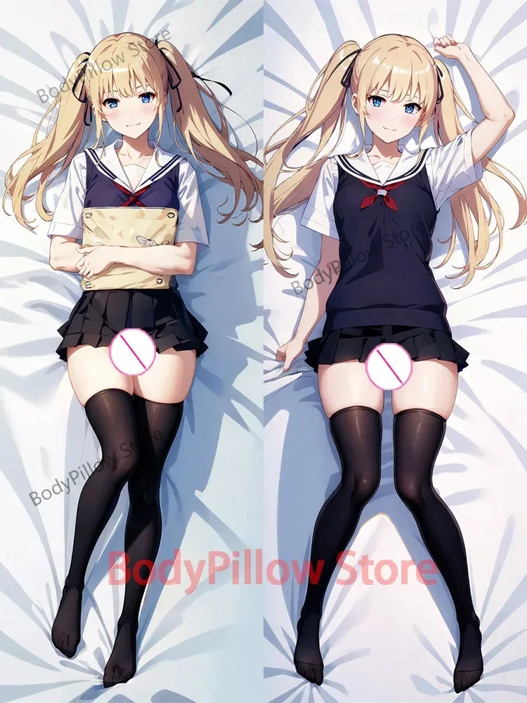 Dakimakura Eriri Spencer Sawamura () Japanese Anime 2WAY Hugging Body Sexy Otaku Pillowcase Cushion Cover